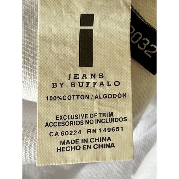 Buffalo David Bitton JJ Denim Co Spencer Slim White Distressed Jeans Men’s 31x32 - Picture 9 of 10